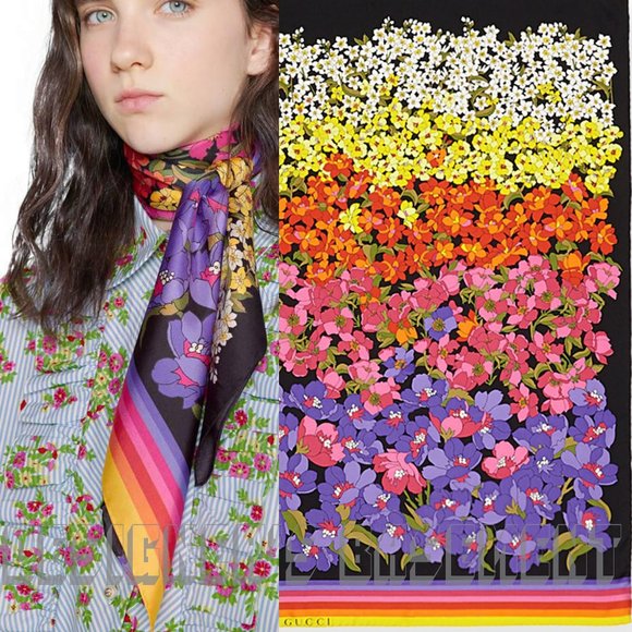 gucci scarf rainbow